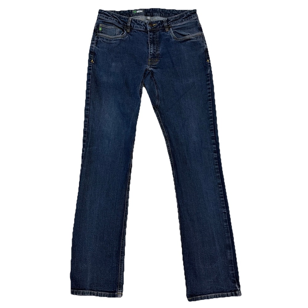 Stio‎ Rivet Jeans Mens 33L (Fits 33x32) Blue Dark Wash Organic Cotton Denim